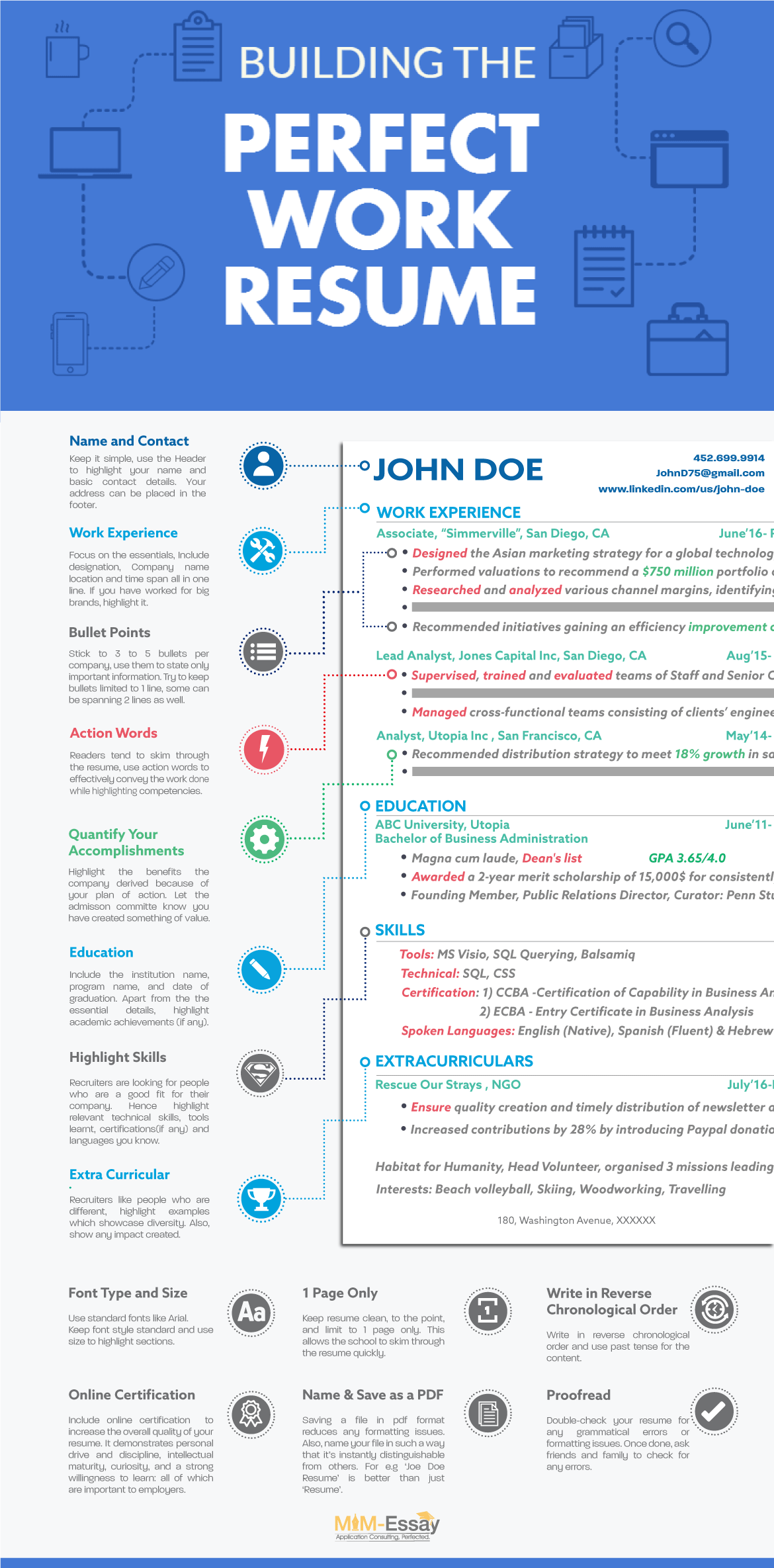 Resume infographic