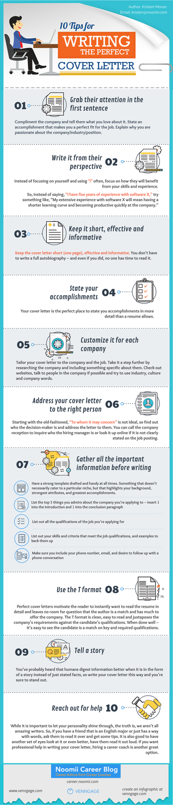 Infographic- 10 Tips For Writing the Perfect Cover Letter